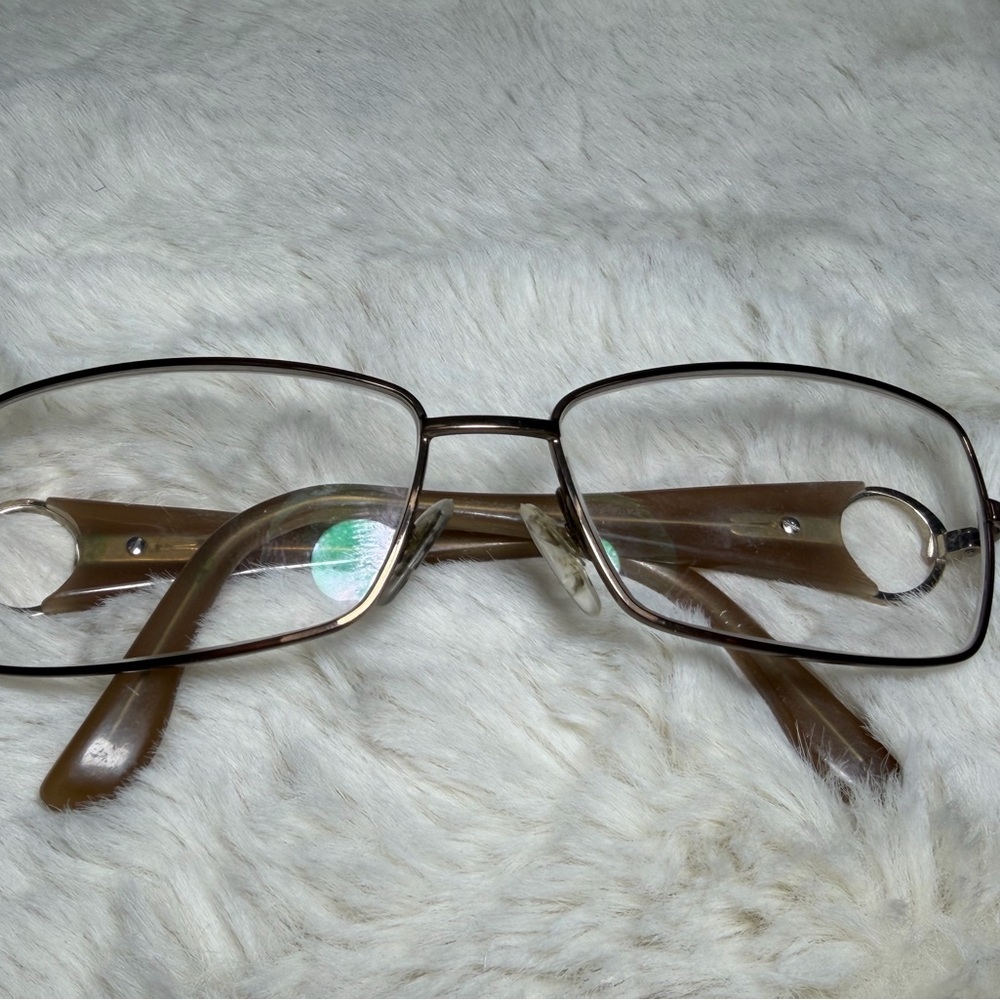 Gucci Women's Eyeglasses GG 2840 UBG Brown Rectangular Frames (read) - Picture 11 of 12